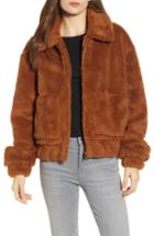 Women's Thread & Supply Northy Faux Fur Jacket - Brown
