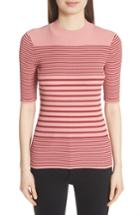 Women's Acne Studios Wimna Stripe Ribbed Tee - Red