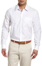 Men's Cutter & Buck Tailored Fit Sport Shirt, Size - White