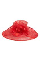 Women's Nordstrom Feathered Sinamay Hat - Red
