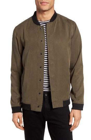 Men's Twentymetrictons Snap Front Bomber Jacket