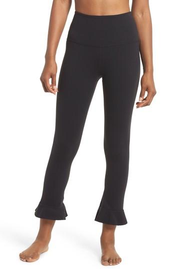 Women's Beyond Yoga Frill Seeker High Waist Leggings - Black