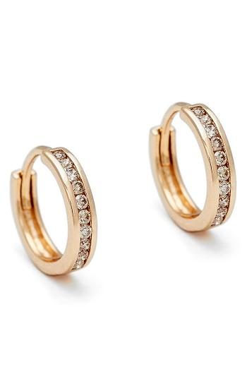 Women's Anna Sheffield Licol Champagne Diamond Hoop Earrings (nordstrom Exclusive)