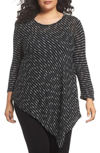 Women's Two By Vince Camuto Asymmetrical Stripe Knit Top