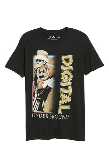 Men's The Rail Digital Underground T-shirt - Black