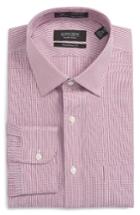 Men's Nordstrom Men's Shop Smartcare(tm) Traditional Fit Check Dress Shirt .5 35 - Red
