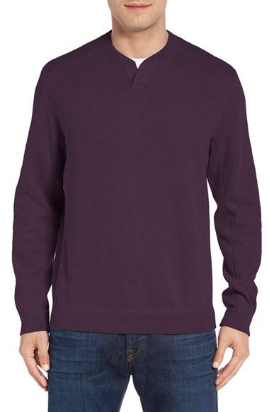 Men's Tommy Bahama 'new Flip Side - Pro Abaco' Reversible Sweater - Purple