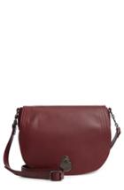 Longchamp Medium Alezane Leather Saddle Bag - Red