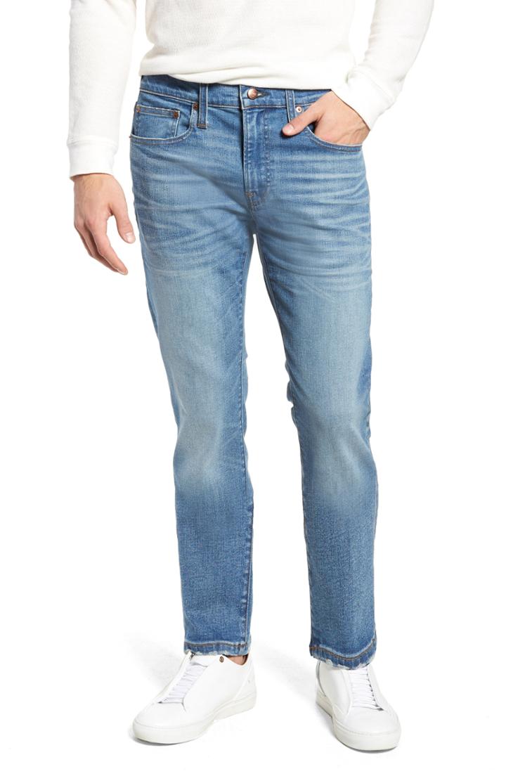 Men's J.crew 484 Slim Fit Distressed Stretch Jeans