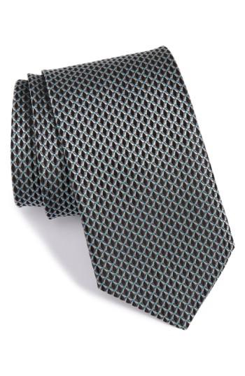 Men's John W. Nordstrom 'grayson Mini' Silk Tie, Size - Black