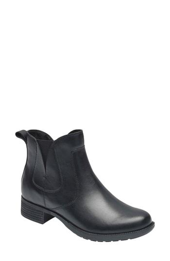 Women's Rockport Cobb Hill Copley Waterproof Bootie M - Black
