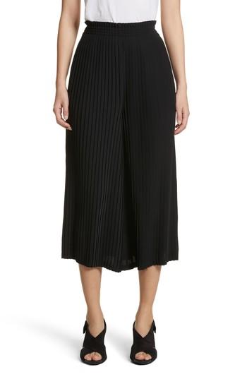 Women's Mm6 Maison Margiela Pleated Crop Pants Us / 36 It - Black