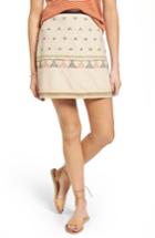 Women's Madewell Gamine Jacquard Miniskirt - Beige