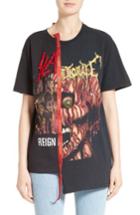 Women's Dilara Findikoglu One Of A Kind Paneled Band Tee, Size - Black