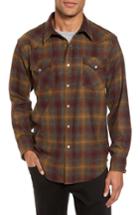 Men's Pendleton Canyon Wool Shirt, Size - Burgundy