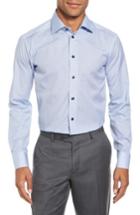 Men's Eton Slim Fit Geometric Dress Shirt .5 - Blue