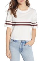Women's Codexmode Stripe Crop Tee - White