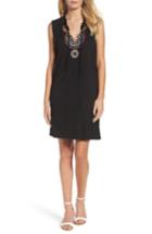 Women's Thml Embroidered Trapeze Dress - Black