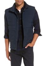 Men's Vince Quilted Down Vest, Size - Blue