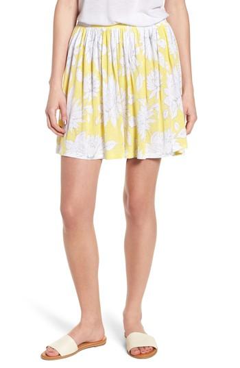 Women's Bp. Print Wide Leg Shorts, Size - Yellow