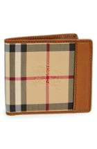 Men's Burberry Horseferry Check Billfold Wallet - Brown