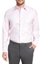 Men's David Donahue Regular Fit Solid Dress Shirt .5 - 34/35 - Pink