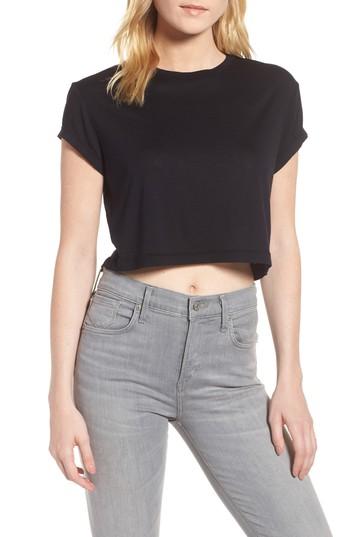 Women's Splendid Crop Tee - Black