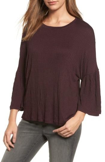 Women's Caslon Stripe Bell Sleeve Tee