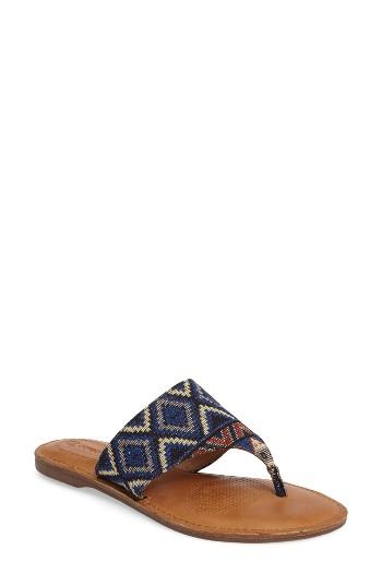 Women's Corso Como Joan Woven Thong Sandal .5 M - Blue