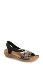 Women's Rieker Antistress 'regina' Sandal Eu - Black