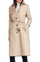 Women's Lauren Ralph Lauren Hooded Trench Coat - Beige
