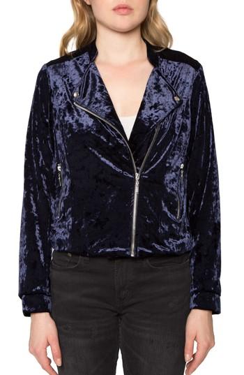 Women's Willow & Clay Velvet Moto Jacket