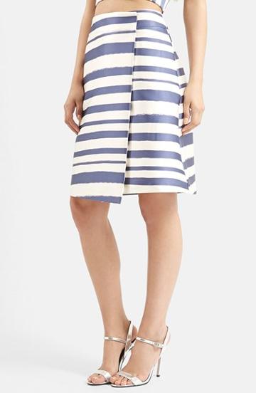 Women's Topshop Stripe Midi Skirt (nordstrom