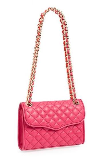 Rebecca Minkoff 'mini Quilted Affair' Shoulder Bag Fuschia