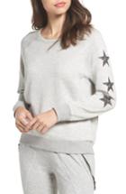 Women's David Lerner Star Raglan Pullover - Grey