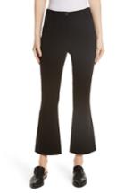 Women's Helmut Lang Crop Flare Pants - Black