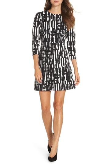 Women's Trina Trina Turk Leoti Morelia Stripe Dress - Black