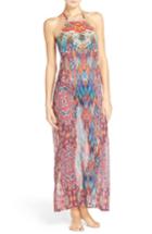 Women's Laundry By Shelli Segal Halter Cover-up Maxi Dress - Black