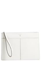 Serapian Milano Evolution Leather Clutch - White