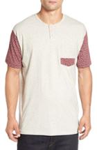 Men's Imperial Motion 'harper' Short Sleeve Pocket Henley T-shirt - Ivory