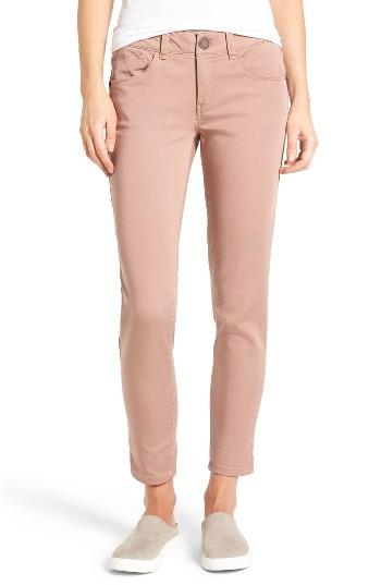 Women's Wit & Wisdom Ab-solution Stretch Twill Skinny Pants - Pink