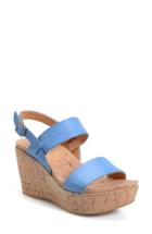 Women's Kork-ease 'austin' Slingback Wedge Sandal M - Blue