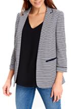 Women's Wallis Ribbed Stripe Ponte Knit Jacket