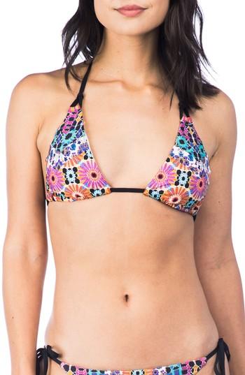 Women's Trina Turk Golden Medallion Side Tie Bikini Top - Yellow