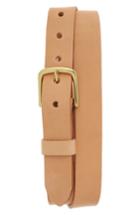 Men's Tanner Goods Classic Leather Belt - Natural/ Brass