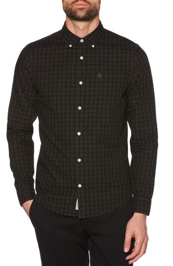 Men's Original Penguin Slim Fit Neppy Gingham Sport Shirt