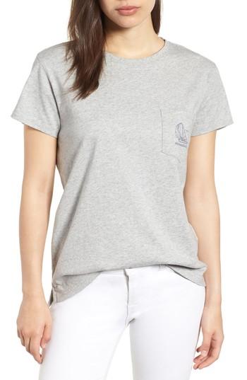 Women's Vineyard Vines Sailboat Pocket Tee - Grey