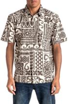 Men's Quiksilver Waterman Collection Cooks Regular Fit Print Sport Shirt - White