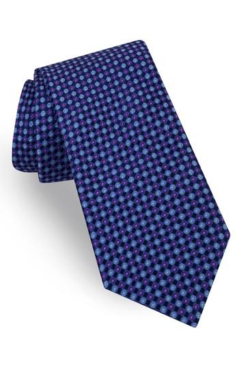 Men's Ted Baker London Delicate Neat Silk Tie, Size - Purple
