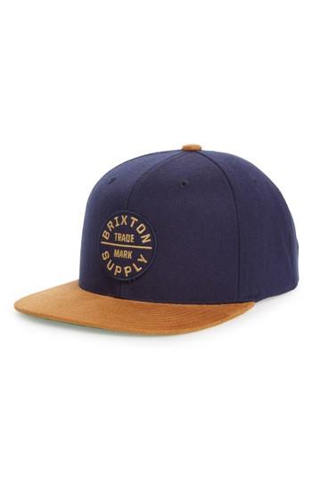 Men's Brixton 'oath Iii' Snapback Cap - Metallic
